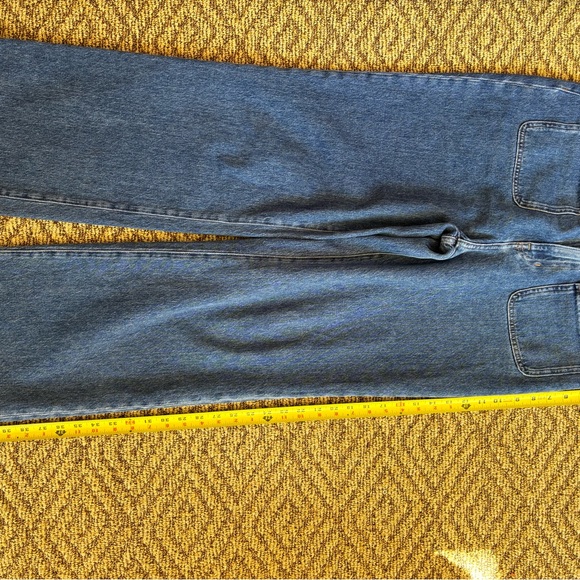 J. Crew Women's Slim Wide Leg Full Length Jeans - Blue - Picture 7 of 8